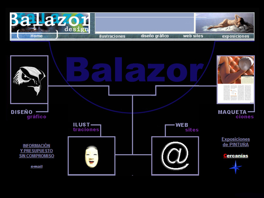 Web anterior de Balazor Design